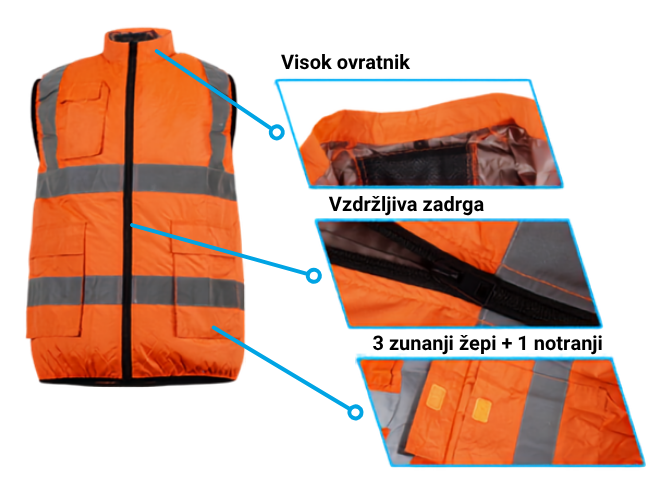 Ključne lastnosti jopiča